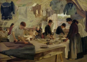 Ironing Workshop in Trouville, 1888